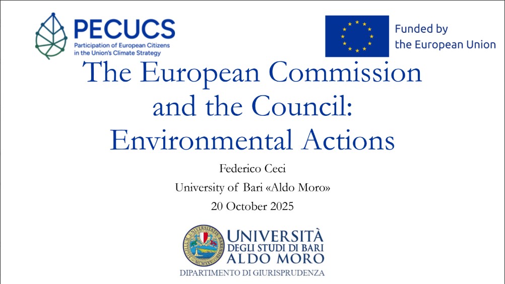 The European Commission  and the Council:  Environmental Actions